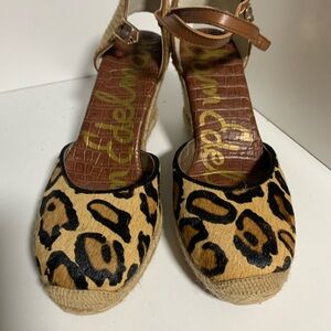 Sam Edelman Espadrille wedges with Ankle Strap size 8